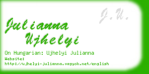 julianna ujhelyi business card